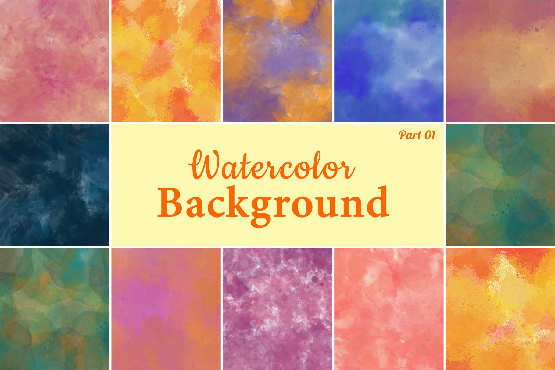 Canvas Watercolor Background