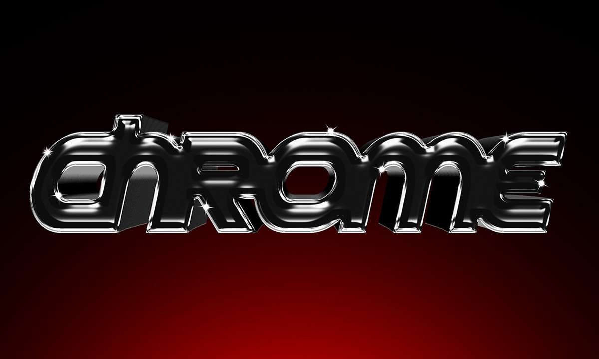 Free 3D METAL CHROME TEXT EFFECT