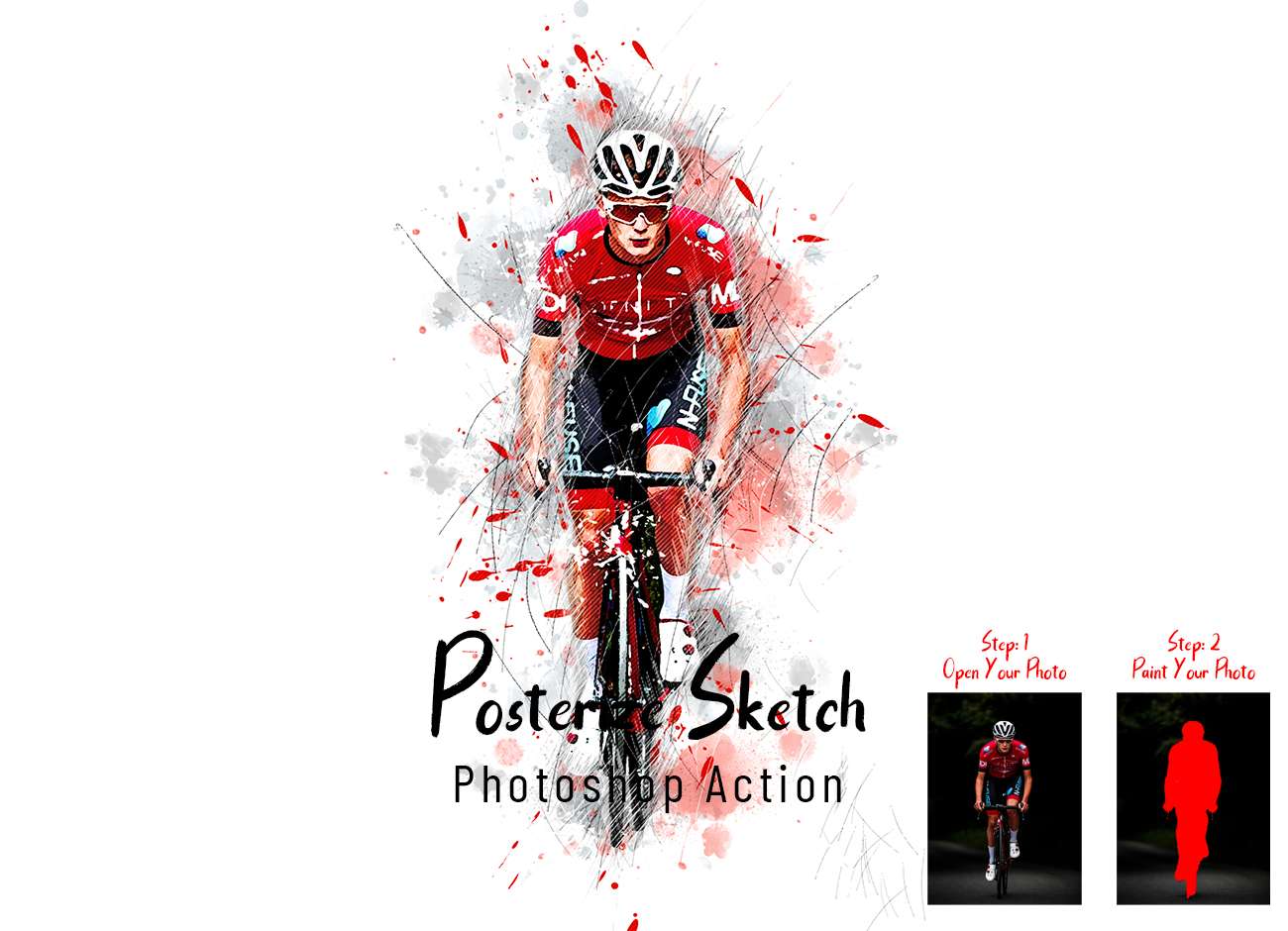 Posterize Sketch Photoshop Action