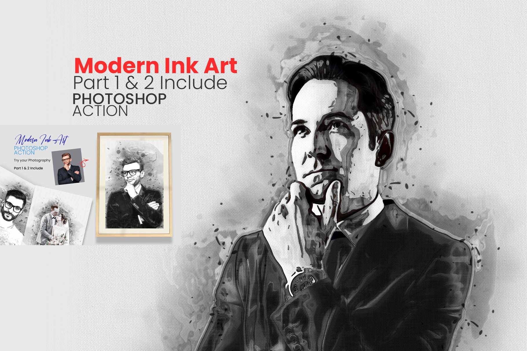 Modern Ink Art Photoshop Action