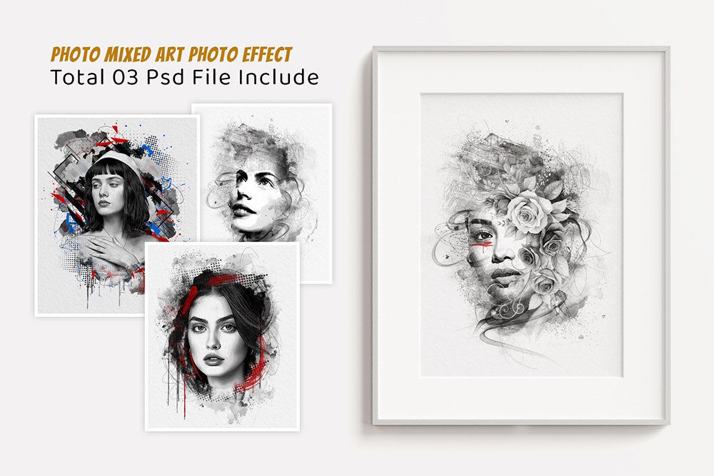 Mixed Art Photo Effect Templates