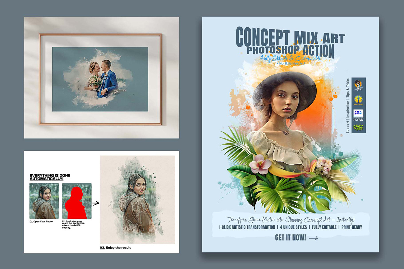 Concept Mix Art Photoshop Action