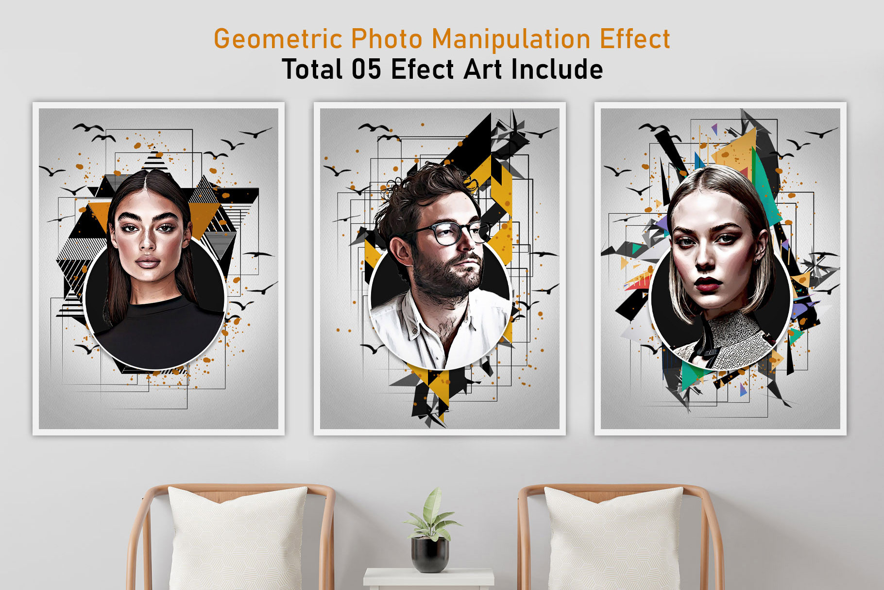 Geometric Manipulation Photo Effect