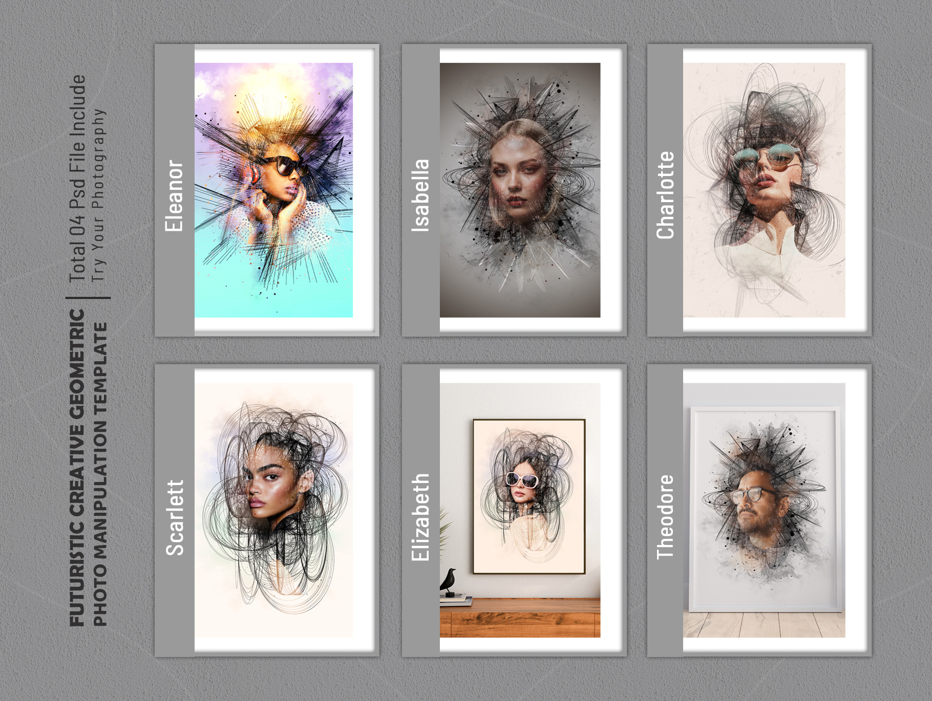 Futuristic Geometric Photo Effects